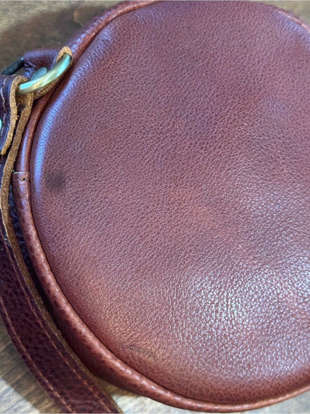 Portland Leather Small Circle Crossbody Bag - Picture 12 of 15